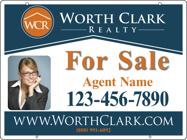 Reflective Hanging Photo Sign Panel, 18"H X 24"W, Steel