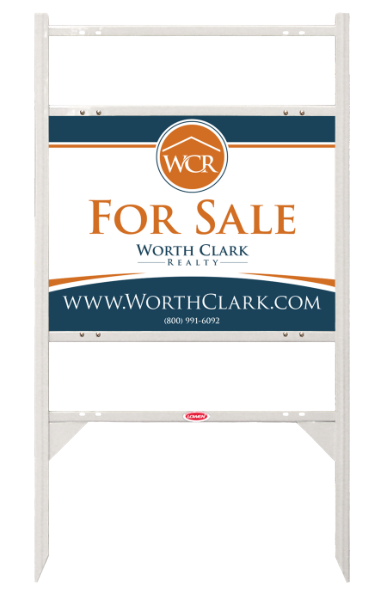 Angle Iron Frame W/ 2 Rider Inserts And Reflective Office Sign Panel Unit, 18"H X 24"W, Steel