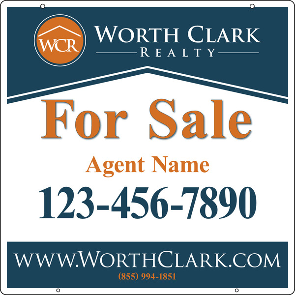 Hanging Agent Sign Panel, 24"H X 24"W, .063 Aluminum