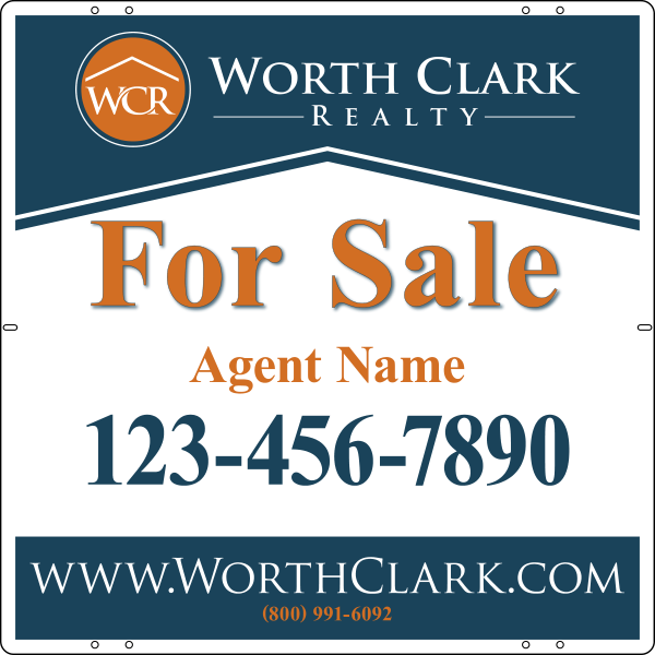 Reflective Agent Sign Panel, 24"H X 24"W, Steel