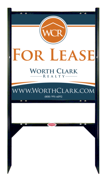 Angle Iron Frame W/ 1 Rider Insert And Reflective Office Sign Panel Unit, 24"H X 24"W, Steel