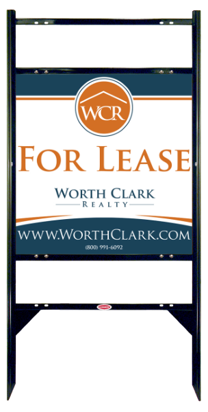 Angle Iron Frame W/ 2 Rider Inserts And Office Sign Panel Unit, 24"H X 24"W, Steel