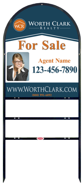 Arc Top Angle Iron Frame  W/ 2 Rider Inserts And Photo Sign Panel Unit, 30"H X 24"W, Steel