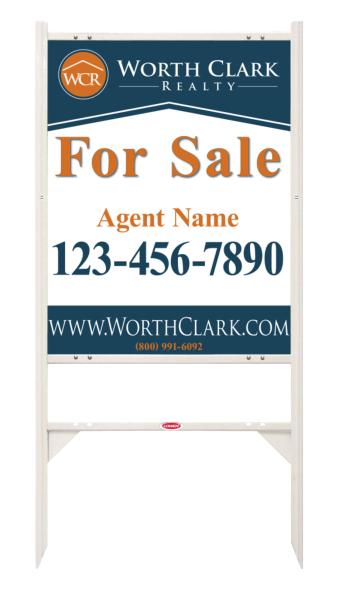 Angle Iron Frame W/ 1 Rider Inserts And Reflective Agent Sign Panel Unit, 30"H X 24"W, Steel