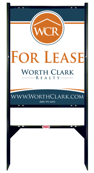 Angle Iron Frame W/ 1 Rider Inserts And Reflective Office Sign Panel Unit, 30"H X 24"W, Steel