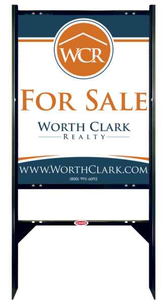 Angle Iron Frame W/ 1 Rider Inserts And Reflective Office Sign Panel Unit, 30"H X 24"W, Steel