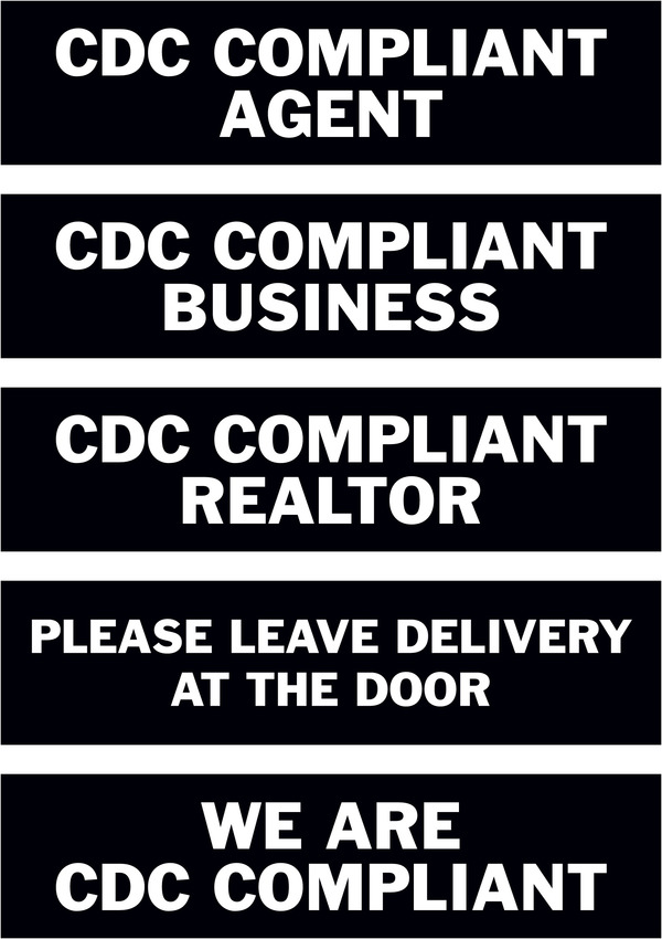 Health & Safety Message Rider, 6h x 24w, 4mm Corrugated Plastic