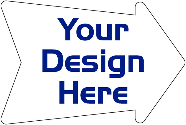 Real Estate Arrow Panel, 4mm Corrugated Plastic 18h x 24w