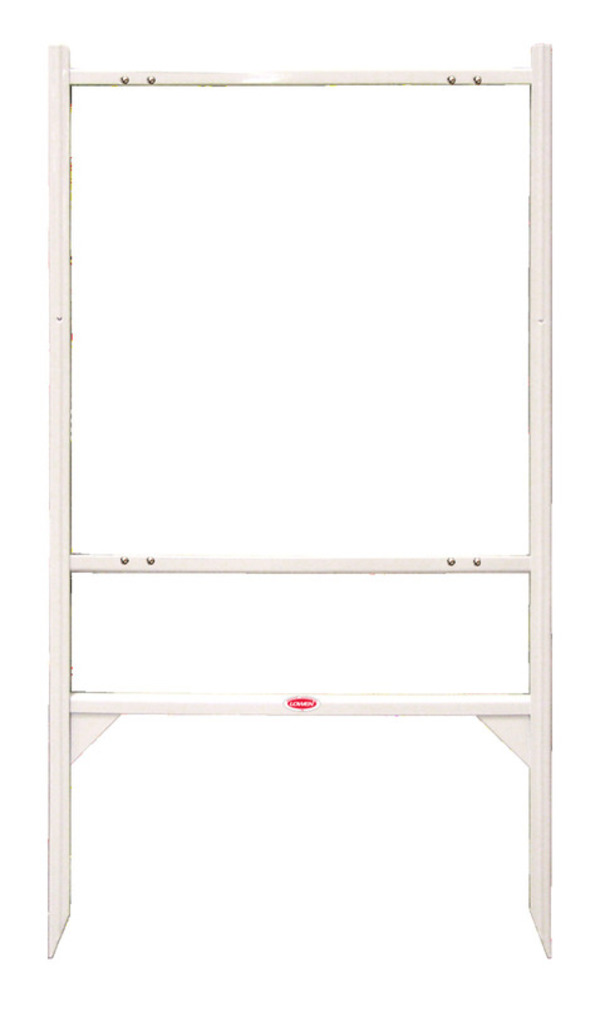 White Angle Iron Frame 24x24