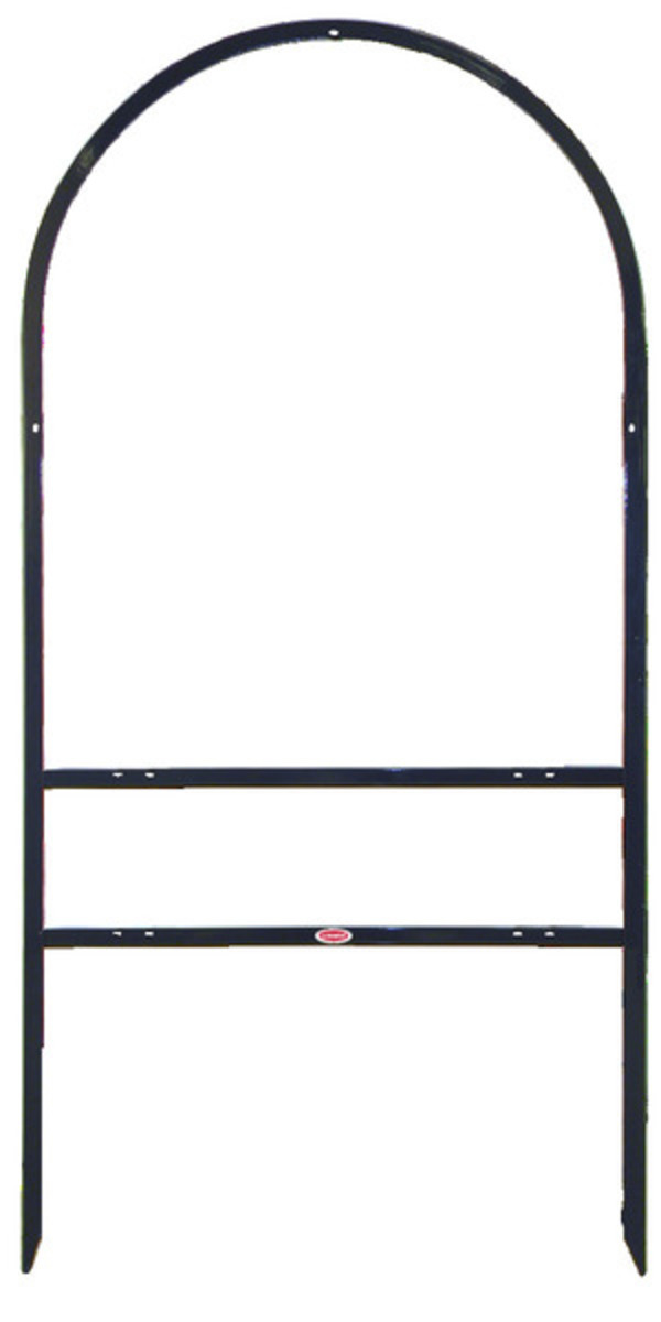 Real Estate Arc Sign Frame with Two Rider Inserts,  30h x 24-w Black