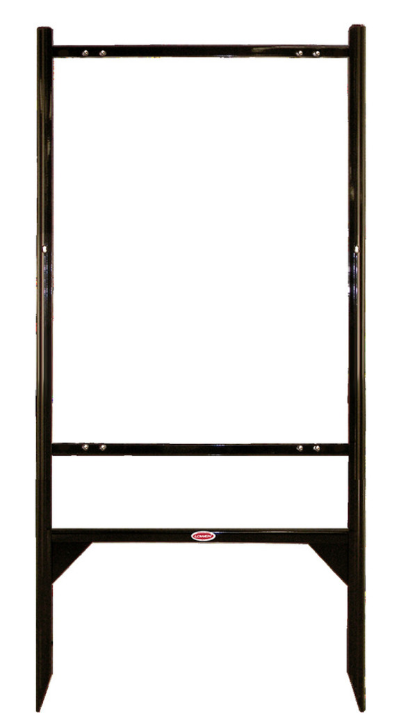 real estate angle iron sign frame, 30h x 24w - Black