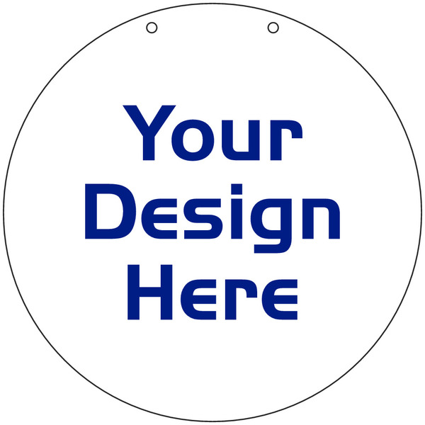 Door Hanger Sign Panel, 14h x 14w, 3mm Aluminumm Composite