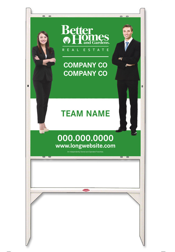 Angle Iron Frame and Sign Panel Unit, 30h x 24w