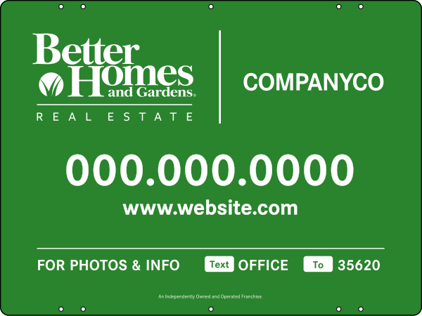 For Photos & Info Sign Panel, 18h x 24w, Steel