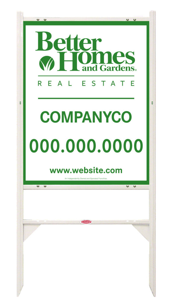 Angle Iron sign Frame and panel unit, 24 GA steel 30h x 24w