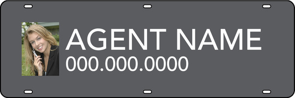 Waterfront Collection agent photo sign rider, 24 GA steel 6h x 18w