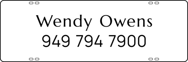 Agent Sign Rider, 8h x 24w, Steel