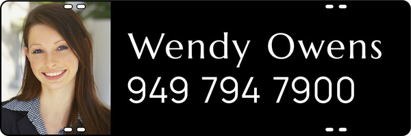 Agent Photo Sign Rider, 8h x 24w, Steel