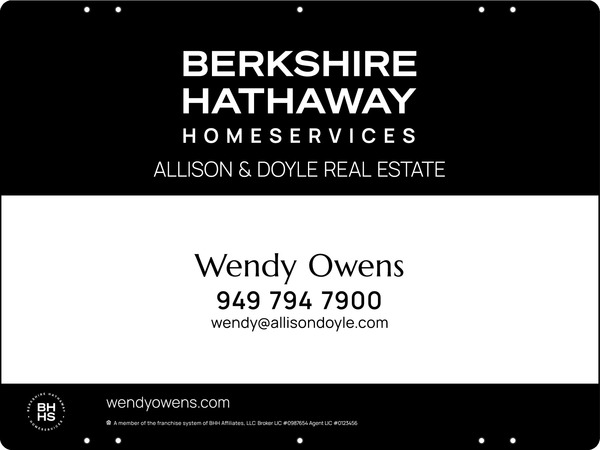 Agent Sign Panel, 18h x 24, Steel