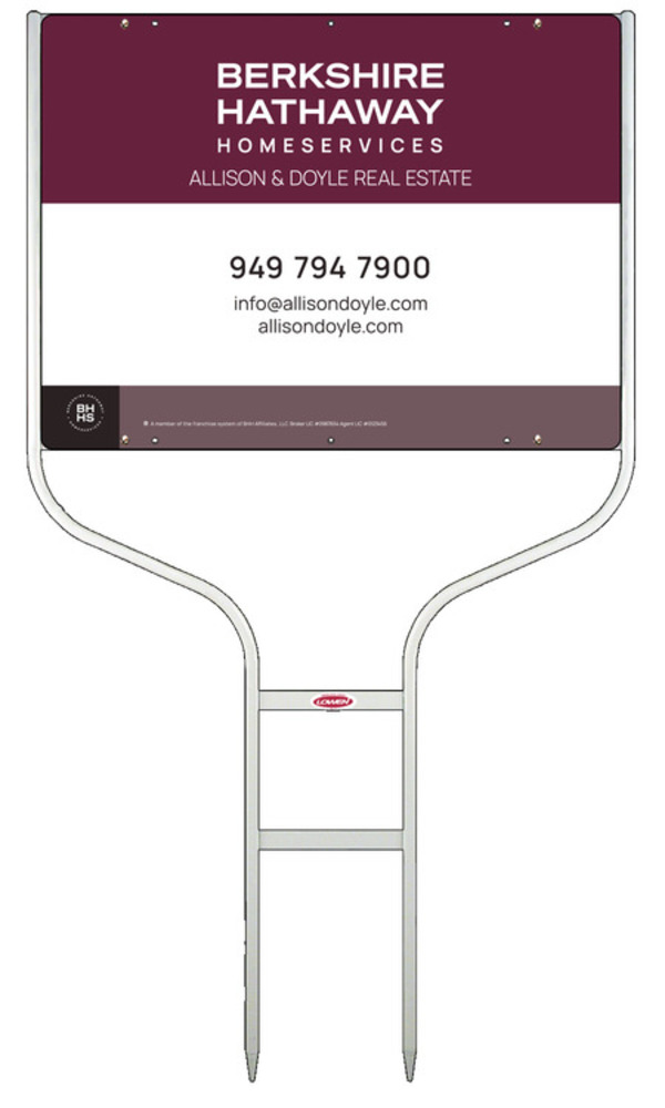 Round Rod Frame and Office Sign Panel Unit, 18h x 24w, Steel