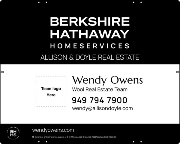 Team Logo Sign Panel, 24h x 30, Steel