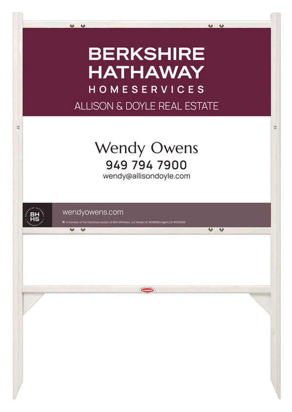 Angle Iron Frame and Agent Sign Panel Unit, 24h x 30w, Steel