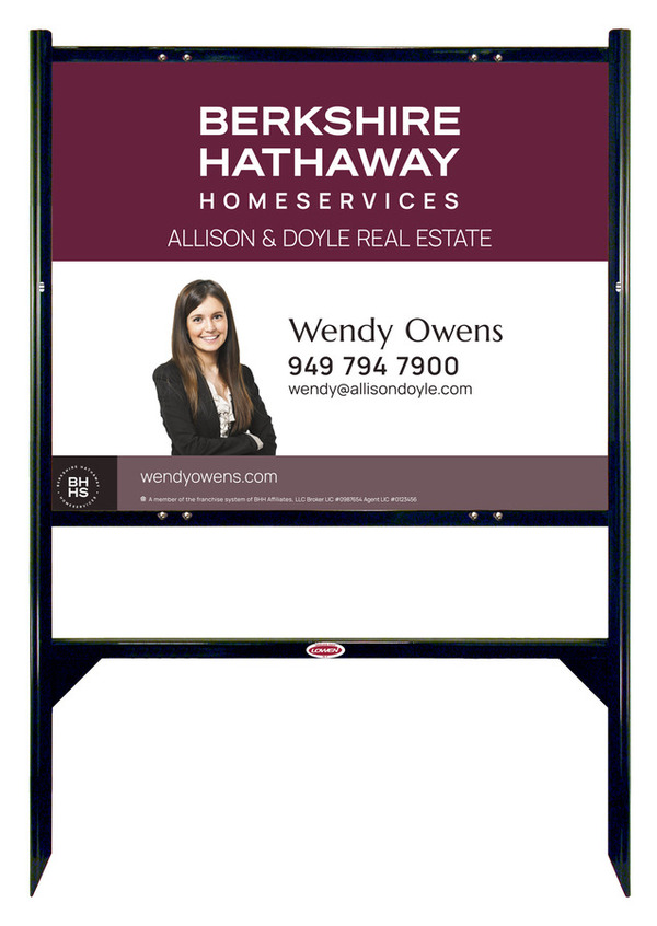 Angle Iron Frame and Cut Out Photo Sign Panel Unit, 24h x 30w, Steel