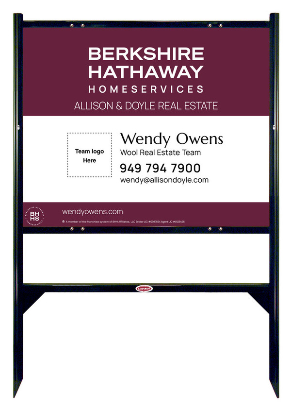 Angle Iron Frame and Team Logo Sign Panel Unit, 24h x 30w, Steel