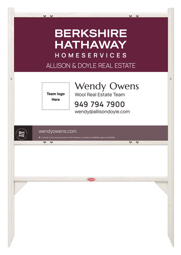 Angle Iron Frame and Team Logo Sign Panel Unit, 24h x 30w, Steel