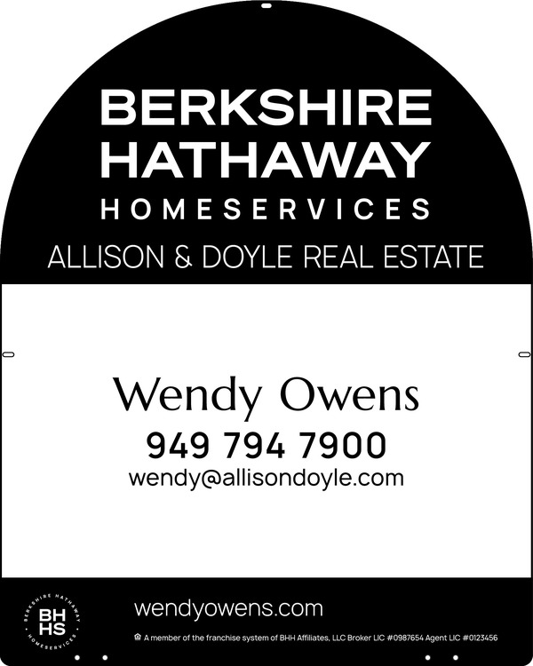 Arc Top Agent Sign Panel, 30h x 24, Steel