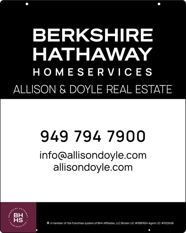 Hanging Office Sign Panel, 30h x 24w, 3mm Aluminum Composite