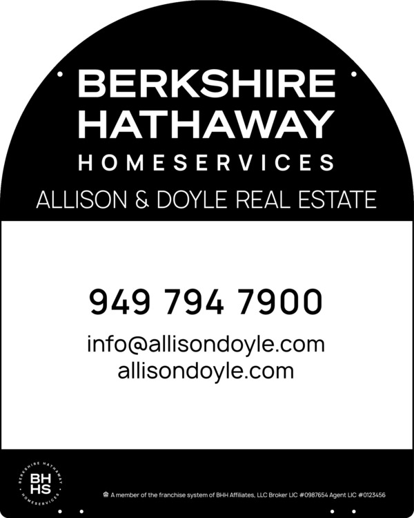 Hanging Arc Top Office Sign Panel, 30h x 24w, Steel