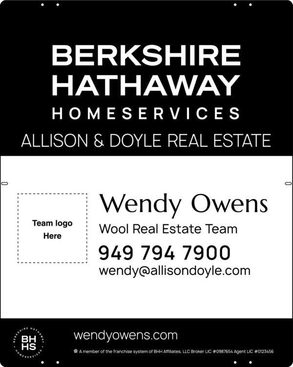 Team Logo Sign Panel, 30h x 24, Steel