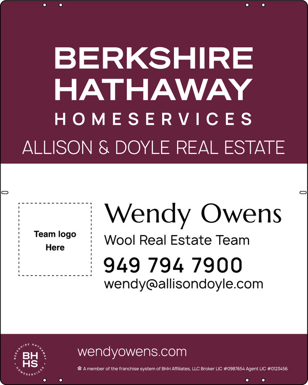 Team Logo Sign Panel, 30h x 24, Steel