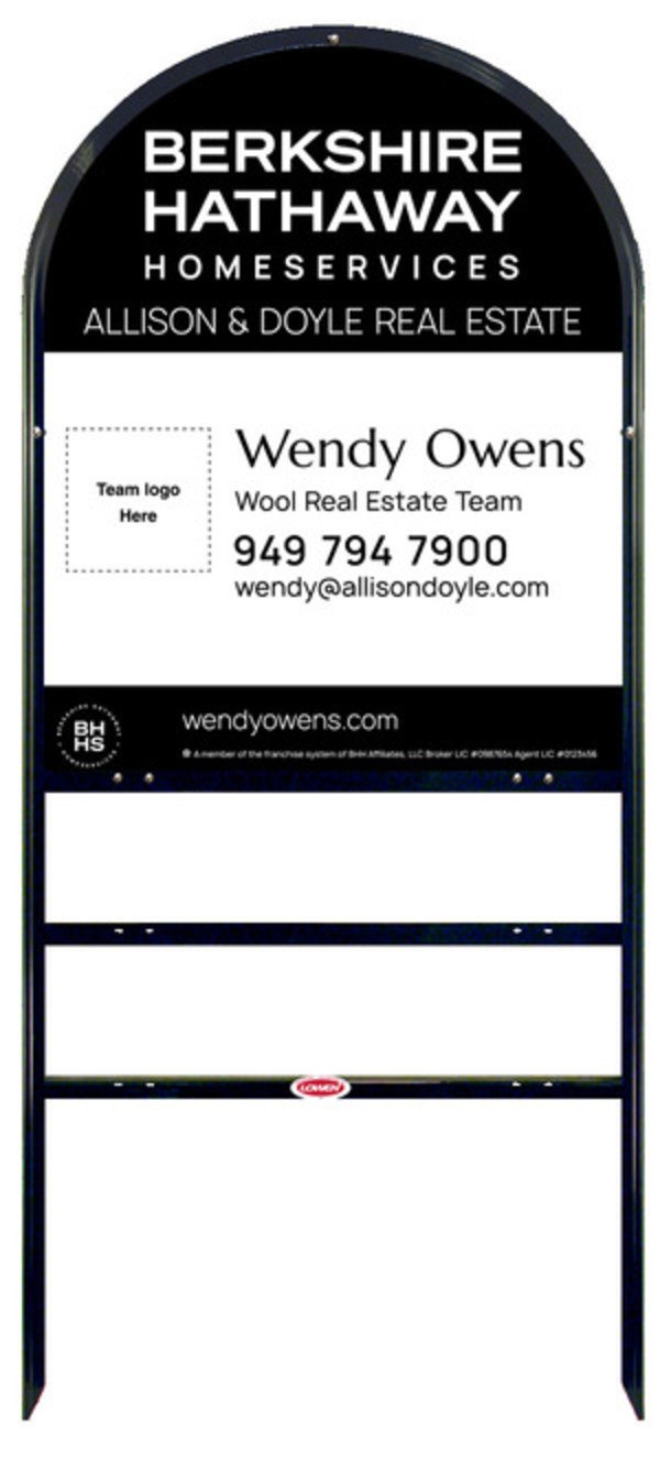 Arc Top Frame w 2 rider inserts and Team Logo Sign Panel Unit, 30h x 24w, Steel