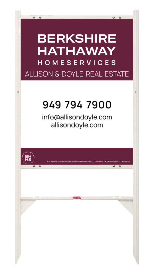 Angle Iron Frame and Office Sign Panel Unit, 30h x 24w, Steel