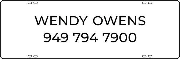 Agent Sign Rider, 8h x 24w, Steel