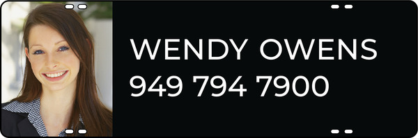 Agent Photo Sign Rider, 8h x 24w, Steel