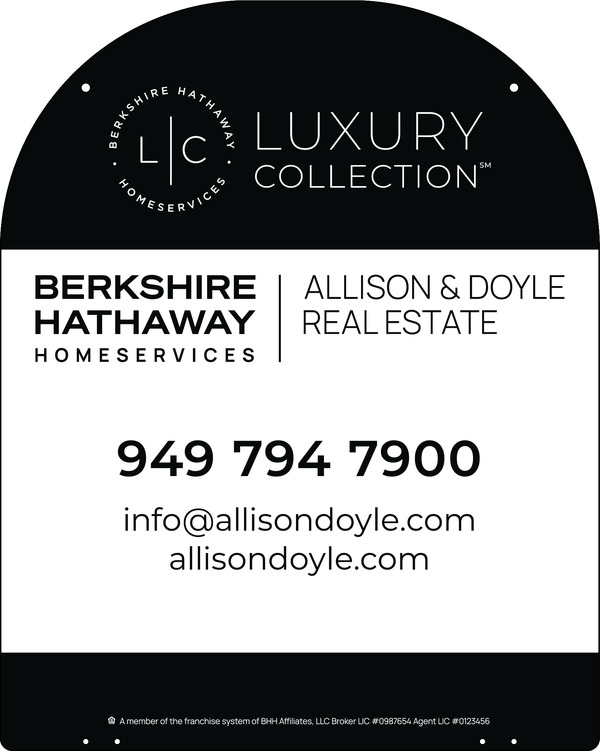 Reflective Hanging Yard Arm Dome Office Sign Panel, 30h x 24w, 3mm Aluminum Composite