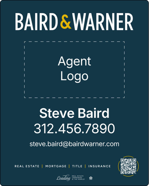 Agent Logo Sign Panel, 30h x 24w, 3MM Aluminum Composite
