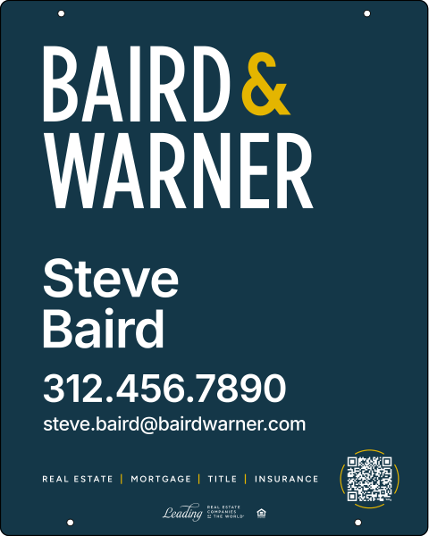 Stacked Agent Name Hanging Sign Panel, 30h x 24w, 3MM Aluminum Composite