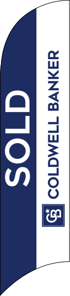 Real Estate SOLD FEATHER FLAG ONLY, 10-foot