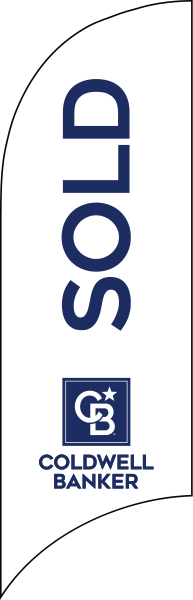 Real Estate SOLD FEATHER FLAG ONLY, 7-foot