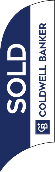 Real Estate SOLD FEATHER FLAG ONLY, 7-foot