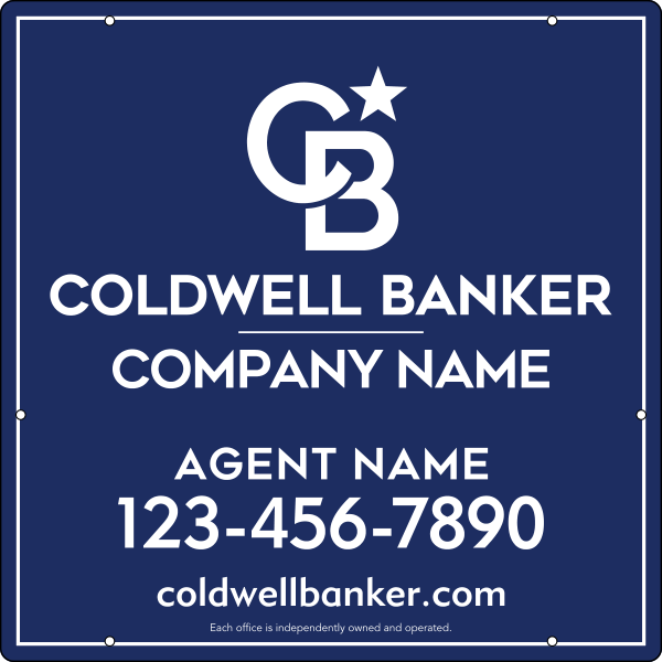 Agent Hanging Sign Panel, 24h x 24w, Steel