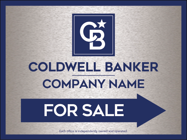 Directional Office For Sale Sign Panel, 18h x 24w, 4mm Corrugated