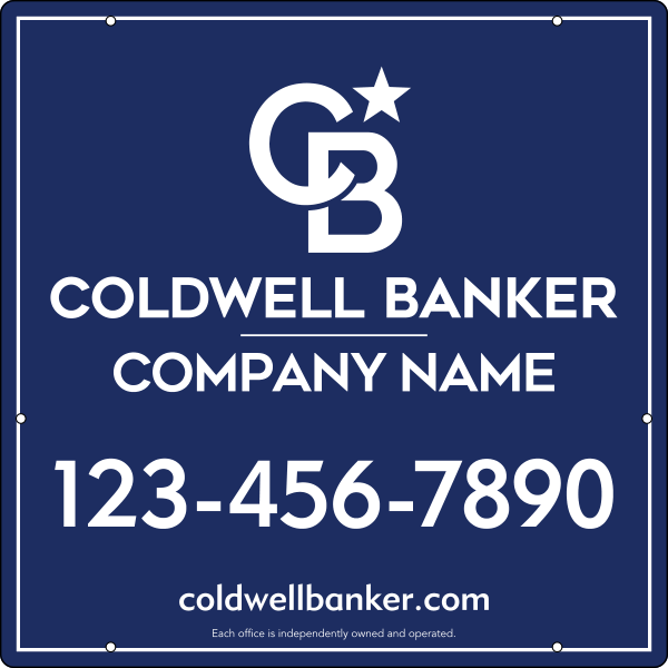 Reflective Office Hanging Sign Panel, 24h x 24w, Steel