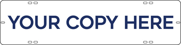 Custom Sign Rider, 6h x 24w, Steel