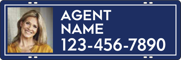 Agent Photo Sign Rider, 8h x 24w, Steel