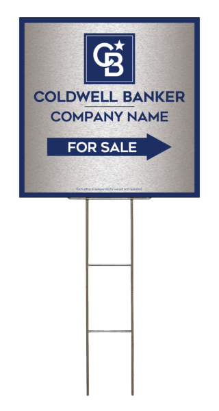 Wire H-Stake and Office For Sale Sign Panel Unit, 24h x 24w, 4mm Corrugated